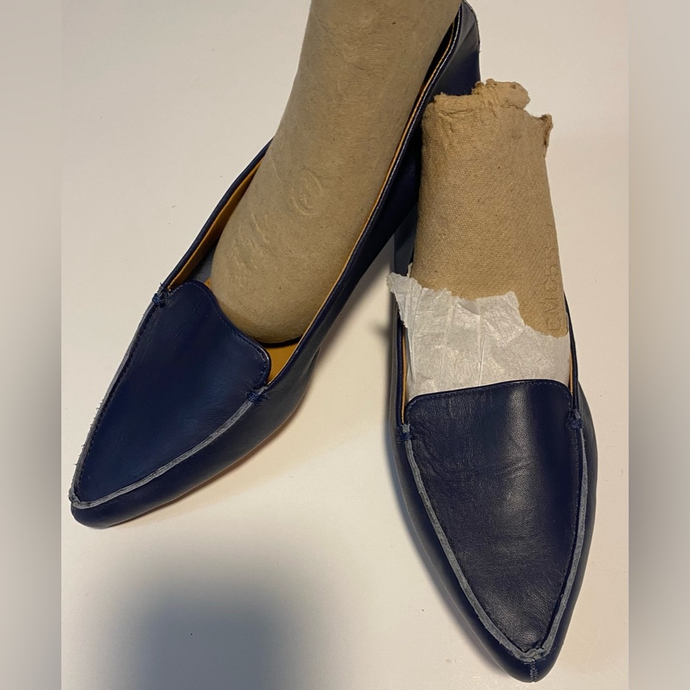 J. Crew Black Leather Flats